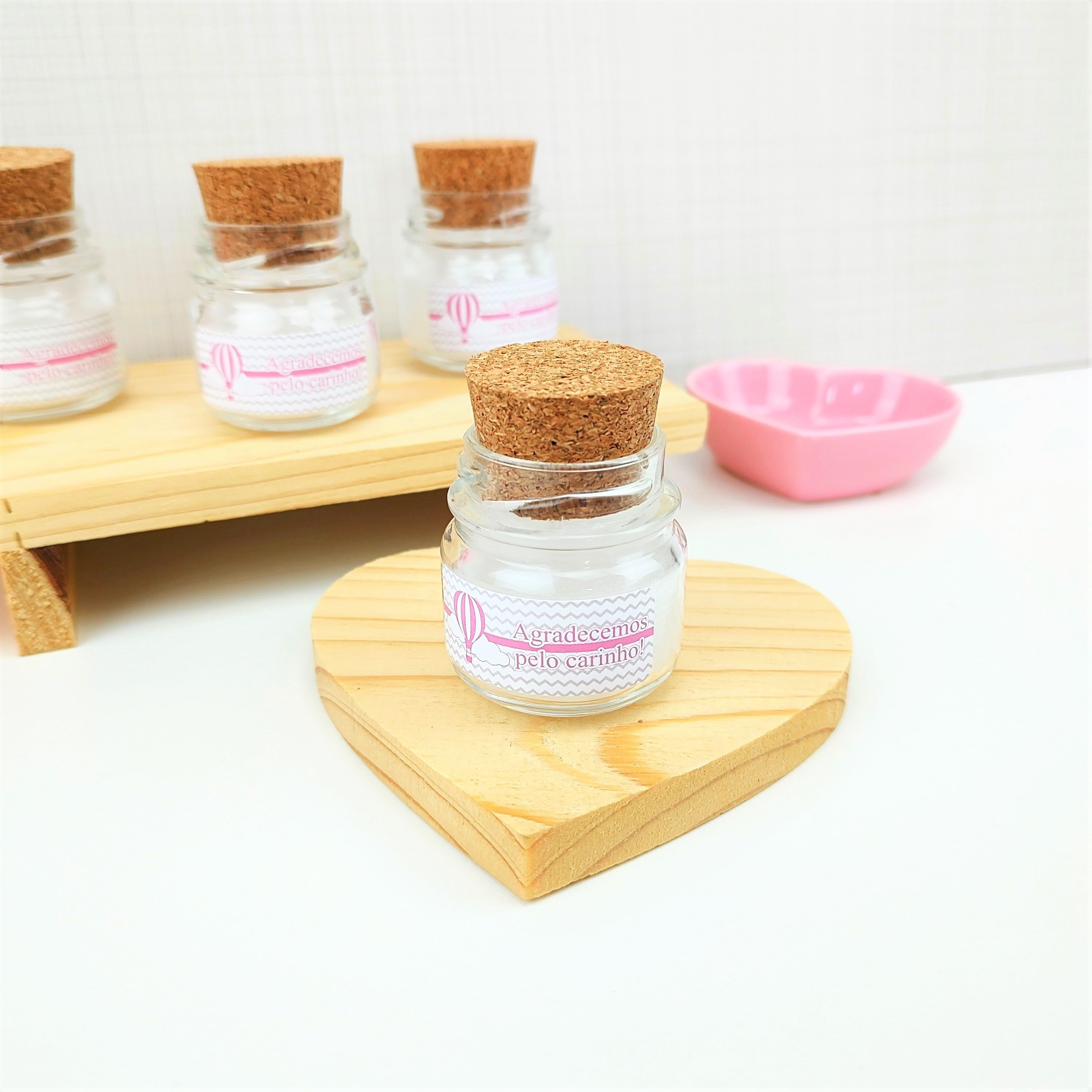 Lembrancinha Maternidade Vela Aromática 40g com Rolha Pronta Entrega