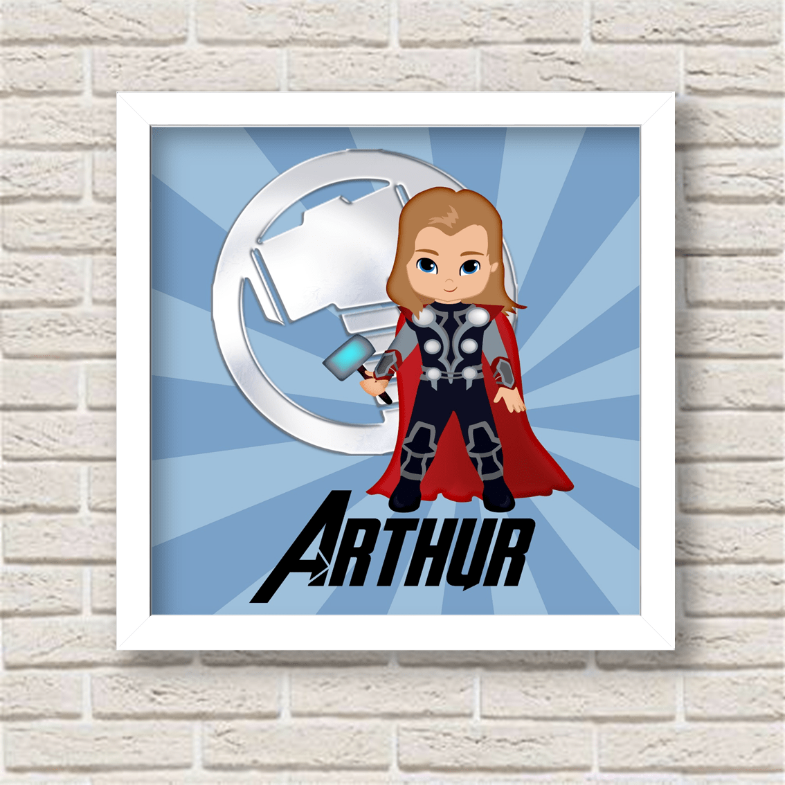 Quadro Porta Maternidade Vingadores Baby