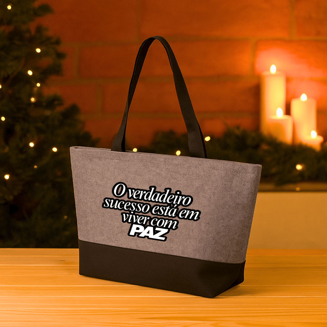 Brinde Natal Final de Ano Personalizada Bolsa Térmica Feltro 17L X04845