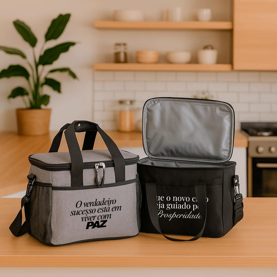 Brinde Natal Final de Ano Personalizada Bolsa Térmica Nylon 14L X18603