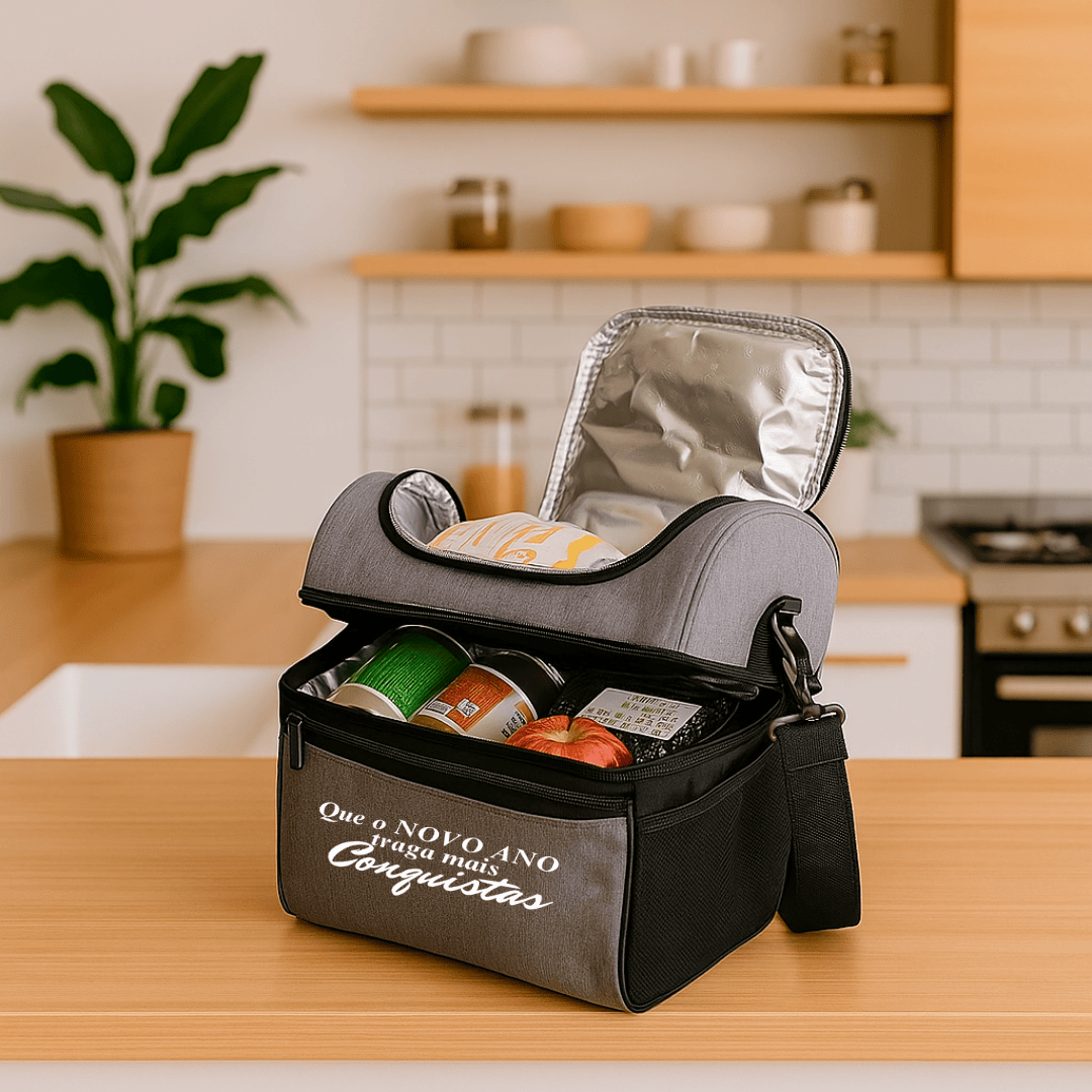 Brinde Natal Final de Ano Personalizada Bolsa Térmica Nylon 16L X04482