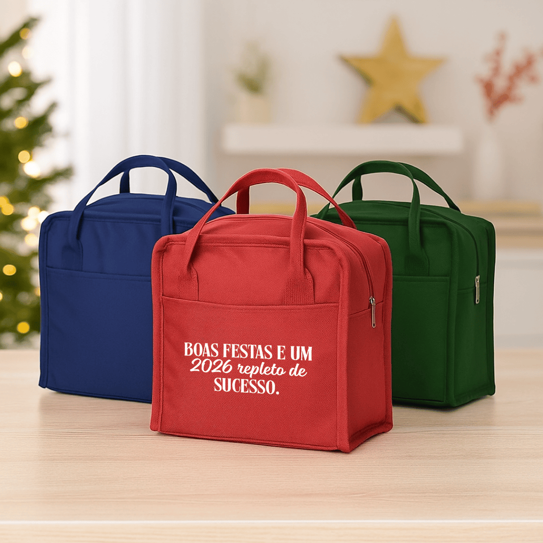 Brinde Natal Final de Ano Personalizada Bolsa Térmica Oxford 7L X1329P