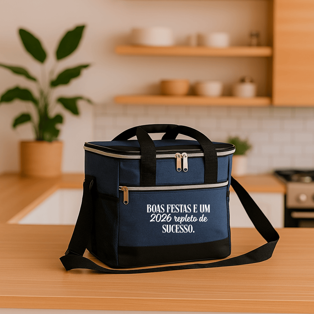 Brinde Natal Final de Ano Personalizada Bolsa Térmica Poliéster 17L X18604