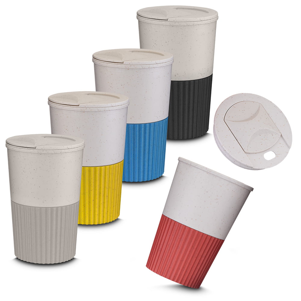 Brinde Natal Final de Ano Personalizada Copo Sustentável Fibra de Bambu 350 ML ASICO022