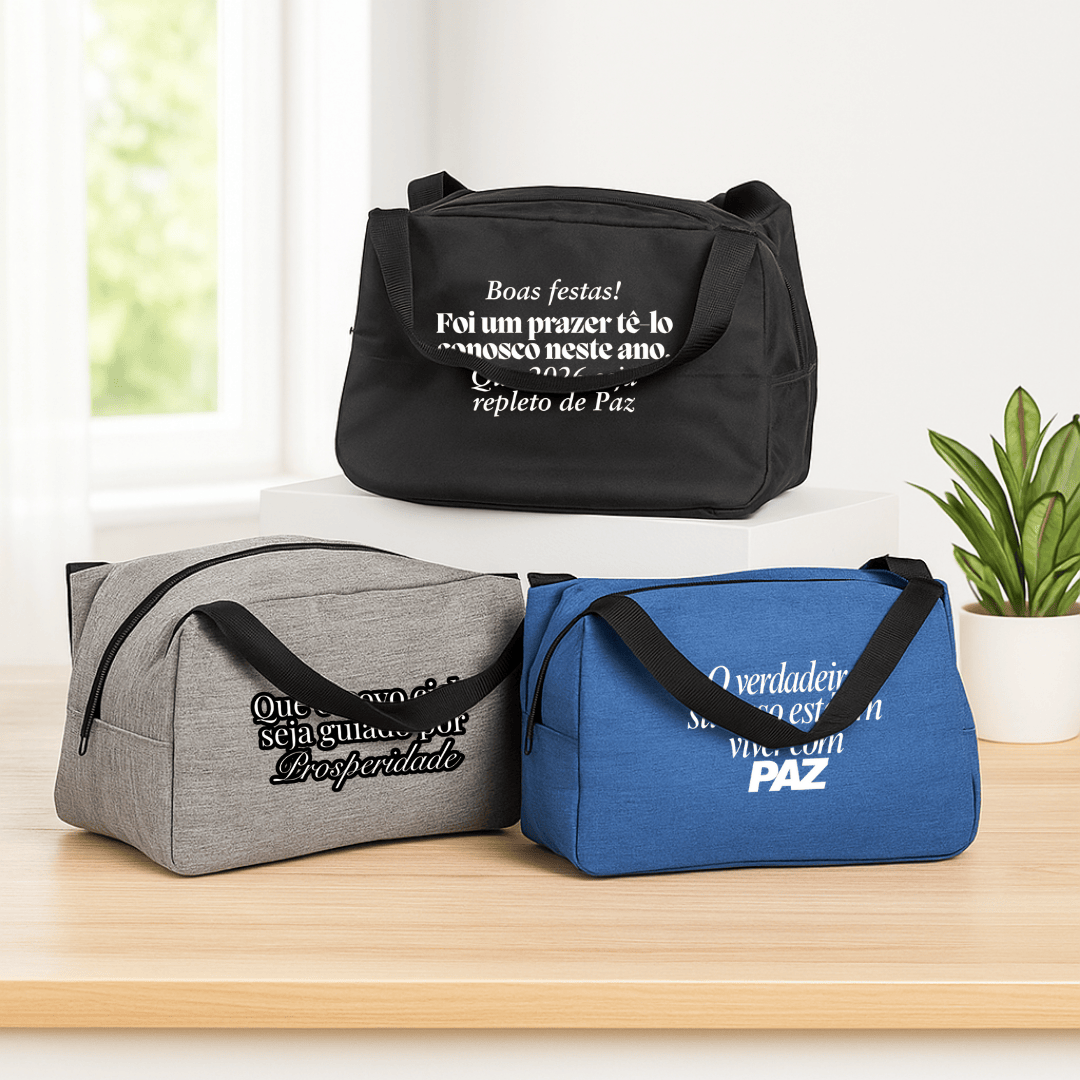 Brinde Natal Final de Ano Personalizado Bolsa Térmica Nylon 8L X07084