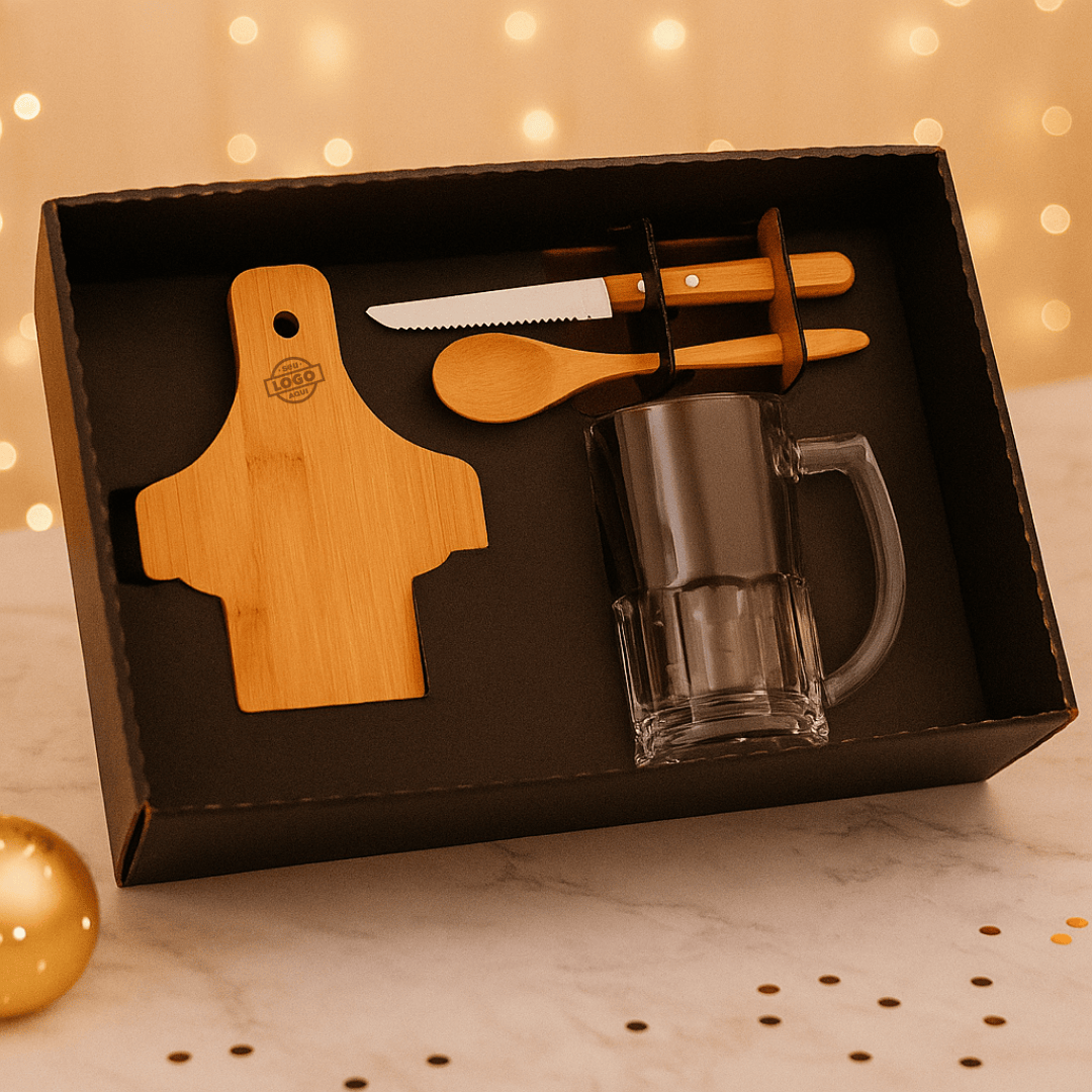 Brinde Natal Final de Ano Personalizado Kit Caipirinha 4 Peças SMKC-00543