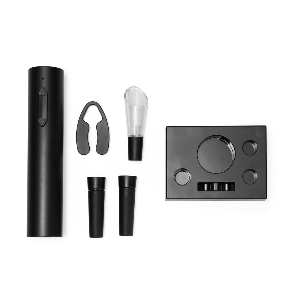 Brinde Natal Final de Ano Personalizado Kit Vinho Saca-Rolhas 6 Peças X09079