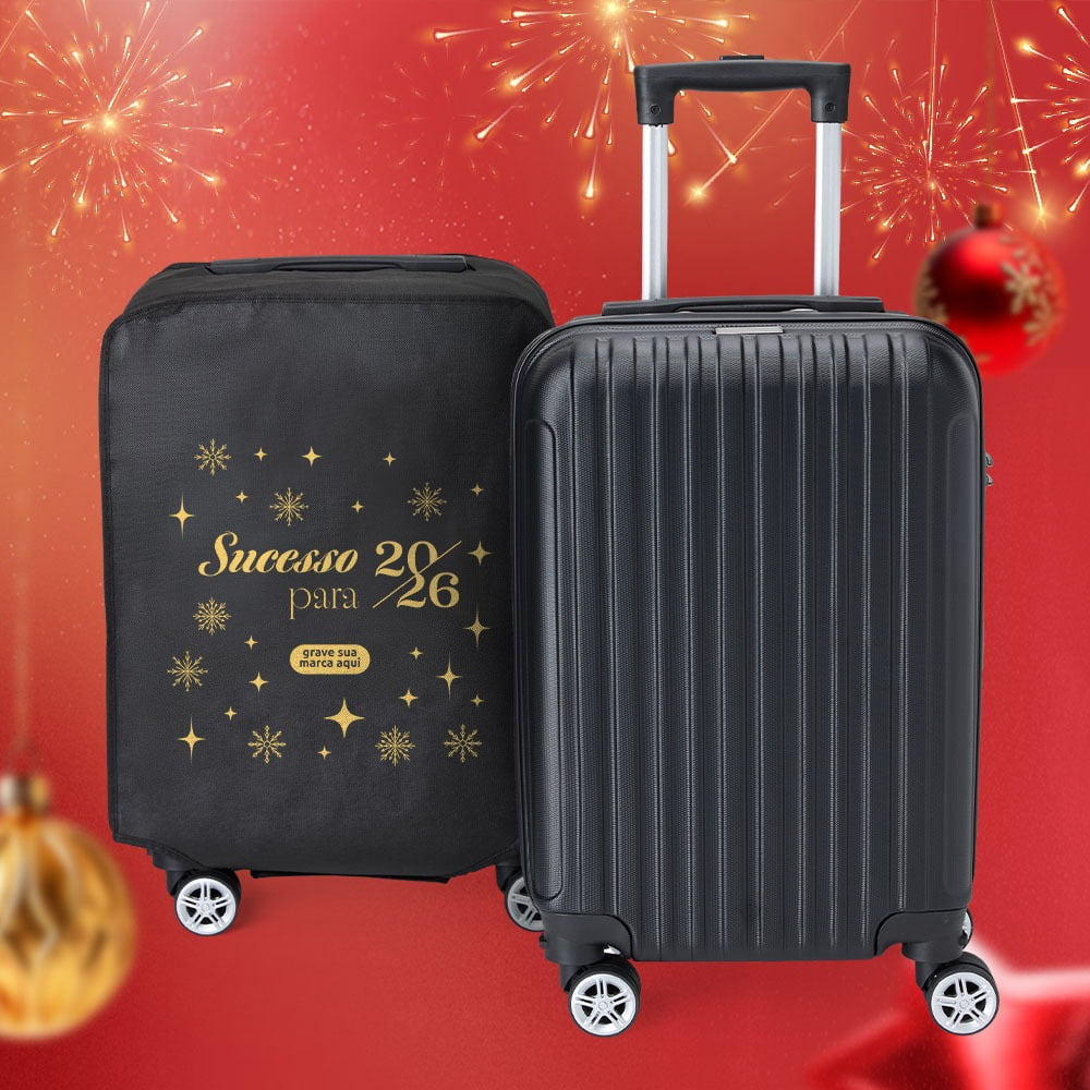 Brinde Natal Final de Ano Personalizado Mala de Viagem Abs Rígido SMMA-05021
