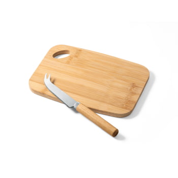 Brinde Presente Dia dos Pais Personalizado Kit Queijo 2 Peças Caixa Kraft SP94028-PAI