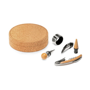 Brinde Presente Dia dos Pais Personalizado Kit Vinho 4 Peças  SP94119-PAI