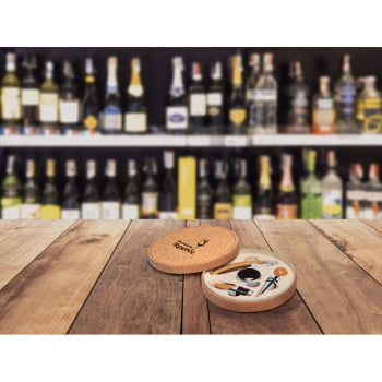 Brinde Presente Dia dos Pais Personalizado Kit Vinho 4 Peças  SP94119-PAI