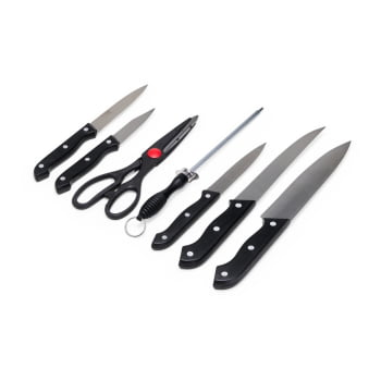 Brinde Presente Dia dos Pais Personalizado Kit Churrasco Estojo de Nylon 7 Peças X08096-PAI