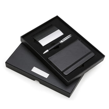 Brinde Presente Dia dos Pais Personalizado Kit Executivo Caneta Caderneta Porta Cartão Caixa X10998-PAI