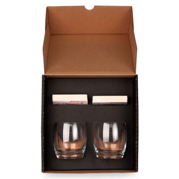 Brinde Presente Dia dos Pais Personalizado Kit Whisky Personalizado Com Baralho SMKT-90085-PAI