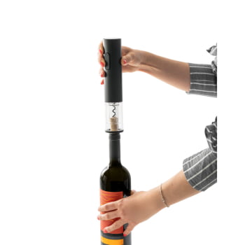 Brinde Presente Dia dos Pais Personalizado Kit Vinho Personalizado Saca Rolhas Elétrico Corta Cápsulas, Rolha a vácuo e Salva-Gotas SP94248-PAI