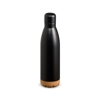Brinde Presente Dia dos Pais Personalizado Garrafa Térmica Personalizada 500 ml Squeeze Aço Inox com Cortiça e Tampa mesma cor XGAE@07038-PAI