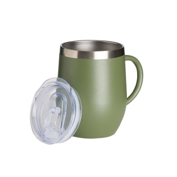 Brinde Presente Dia dos Professores Personalizado Caneca Térmica Personalizada Inox 350 ml com Tampa XCAN04081-PROF