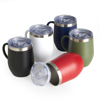 Brinde Presente Dia dos Professores Personalizado Caneca Térmica Personalizada Inox 350 ml com Tampa XCAN04081-PROF