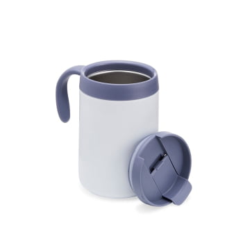 Brinde Presente Dia dos Professores Personalizado Caneca Térmica Personalizada Inox 500 ml com Tampa Base Antiderrapante XCAN18700-PROF