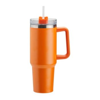 Brinde Presente Dia dos Professores Personalizado Copo Térmico 1,2 Litros em Aço Inox com Tampa e Canudo XCOP06033-PROF