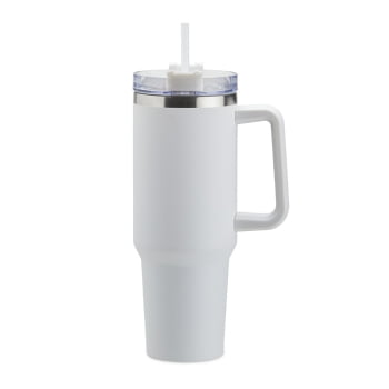 Brinde Presente Dia dos Professores Personalizado Copo Térmico 1,2 Litros em Aço Inox com Tampa e Canudo XCOP06033-PROF