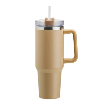 Brinde Presente Dia dos Professores Personalizado Copo Térmico 1,2 Litros em Aço Inox com Tampa e Canudo XCOP06033-PROF