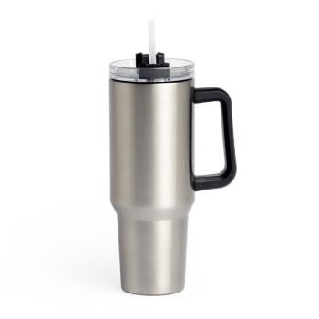 Brinde Presente Dia dos Professores Personalizado Copo Térmico 1,2 Litros em Aço Inox com Tampa e Canudo XCOP06033-PROF