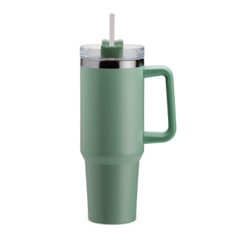 Brinde Presente Dia dos Professores Personalizado Copo Térmico 1,2 Litros em Aço Inox com Tampa e Canudo XCOP06033-PROF