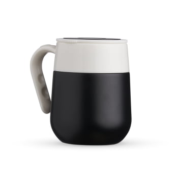 Brinde Presente Dia dos Professores PersonalizadoCaneca Térmica Personalizada Inox 500 ml Termômetro na Tampa XCAN18640-PROF