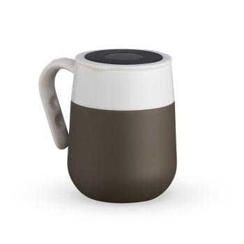 Brinde Presente Dia dos Professores PersonalizadoCaneca Térmica Personalizada Inox 500 ml Termômetro na Tampa XCAN18640-PROF