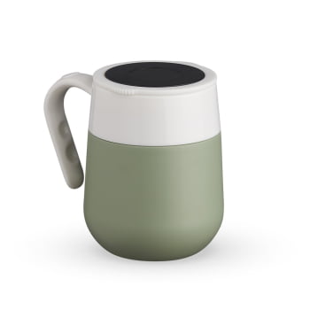 Brinde Presente Dia dos Professores PersonalizadoCaneca Térmica Personalizada Inox 500 ml Termômetro na Tampa XCAN18640-PROF