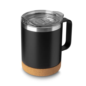 Brinde Presente Dia dos Professores Personalizado Caneca Térmica Personalizada Inox 350 ml com Tampa Base Cortiça ASICA8500-PROF