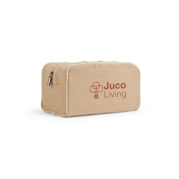 Brinde Presente Dia dos Professores Personalizado Necessaire Personalizada Algodão e Juta Sustentável SP92324-PROF