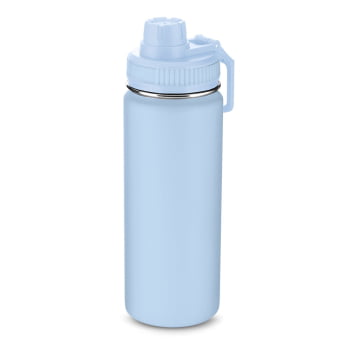 Brinde Presente Dia dos Professores Personalizado Squeeze Garrafa Térmica Aço Inox 570ml Tampa Rosqueável Alça Plástico
