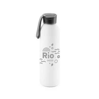 Brinde Presente Dia dos Professores Personalizado Squeeze Garrafa Alumínio 660 ml com Tampa PP e tira silicone