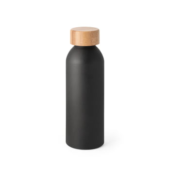 Brinde Presente Dia dos Professores Personalizado Garrafa Squeeze Alumínio com tampa Bambu 550 ml