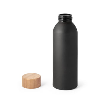 Brinde Presente Dia dos Professores Personalizado Garrafa Squeeze Alumínio com tampa Bambu 550 ml