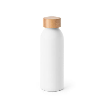 Brinde Presente Dia dos Professores Personalizado Garrafa Squeeze Alumínio com tampa Bambu 550 ml