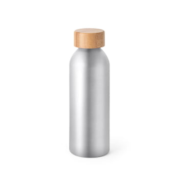 Brinde Presente Dia dos Professores Personalizado Garrafa Squeeze Alumínio com tampa Bambu 550 ml