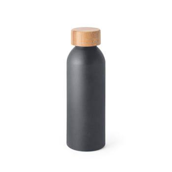 Brinde Presente Dia dos Professores Personalizado Garrafa Squeeze Alumínio com tampa Bambu 550 ml