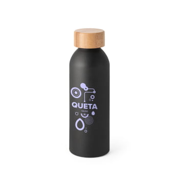 Brinde Presente Dia dos Professores Personalizado Garrafa Squeeze Alumínio com tampa Bambu 550 ml