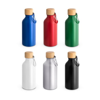 Brinde Presente Dia dos Professores Personalizado Squeeze Garrafa Alumínio 100% reciclado Sustentável 400ml Brilhante