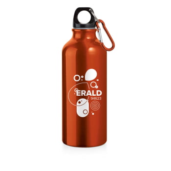 Brinde Presente Dia dos Professores Personalizado Squeeze Garrafa Alumínio Mosquetão 530 ml