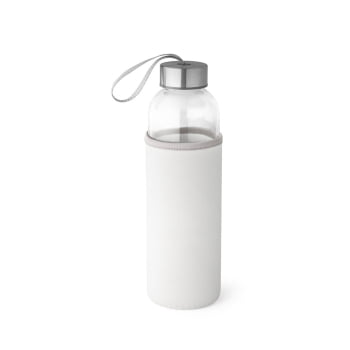 Brinde Presente Dia dos Professores Personalizado Squeeze Personalizado Garrafa 520 ml Vidro com Alça Tampa Aço Inox