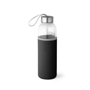 Brinde Presente Dia dos Professores Personalizado Squeeze Personalizado Garrafa 520 ml Vidro com Alça Tampa Aço Inox