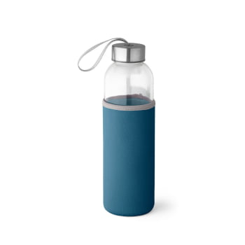 Brinde Presente Dia dos Professores Personalizado Squeeze Personalizado Garrafa 520 ml Vidro com Alça Tampa Aço Inox