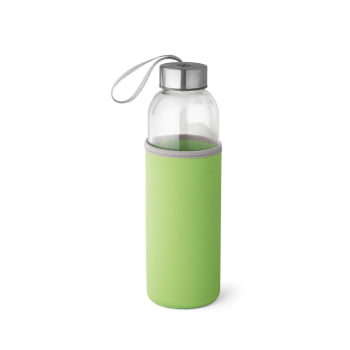 Brinde Presente Dia dos Professores Personalizado Squeeze Personalizado Garrafa 520 ml Vidro com Alça Tampa Aço Inox