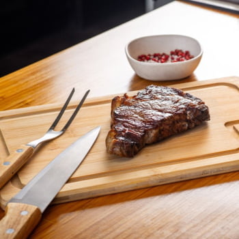 Brinde Natal Final de Ano Personalizado Kit Churrasco 3 Peças Caixa Preta SMMX-19066