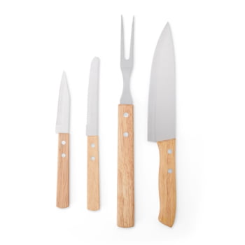 Brinde Natal Final de Ano Personalizado Kit Churrasco Caixa 5 Peças X14697B