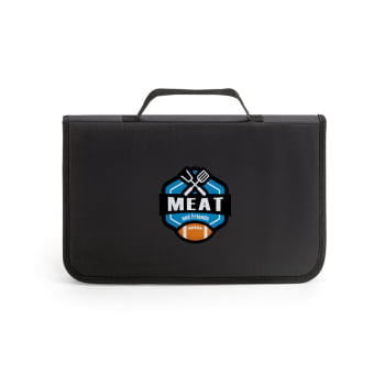 Brinde Natal Final de Ano Personalizado Kit Churrasco 5 Peças SP94144 Estojo Nylon